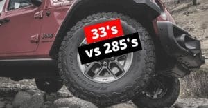 Are 33-inch Tires the same as 285 - Feature Image