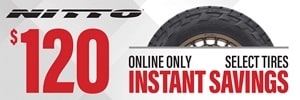 Instant Savings: $120 Off Nitto Recon Grappler AT