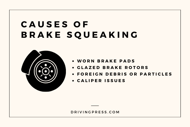 causes of brake squeaking