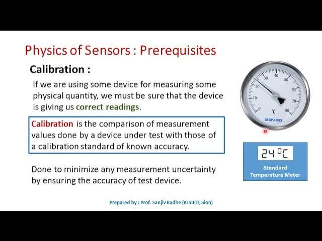 Calibration Procedures for the Accelerometer